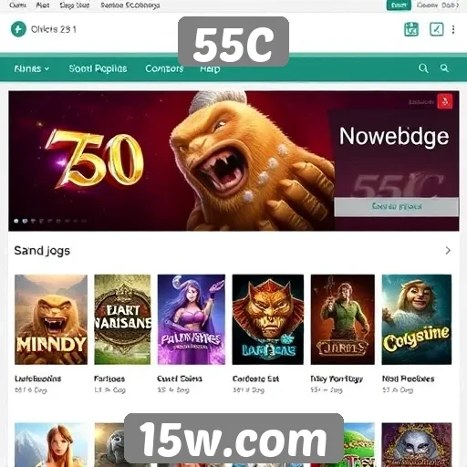 Novidades do site 55C em jogos online